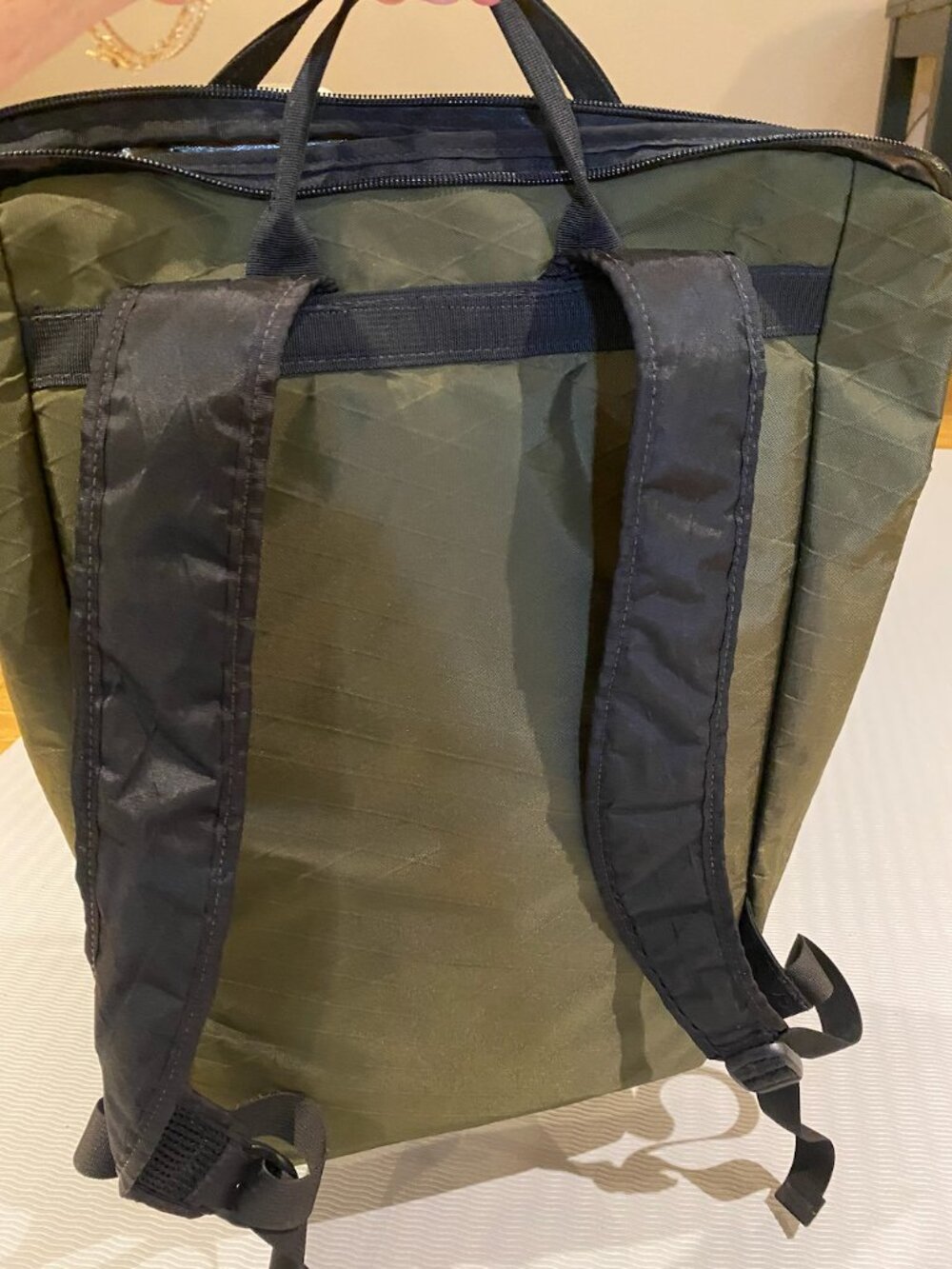 Flowfold Backpack: Olive Green and Black NEVER USED! - Picture 2 of 12